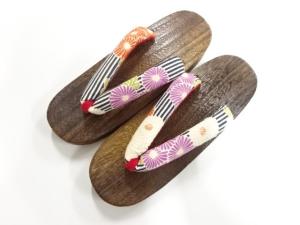 未使用品　焼桐下駄(23.5センチ)